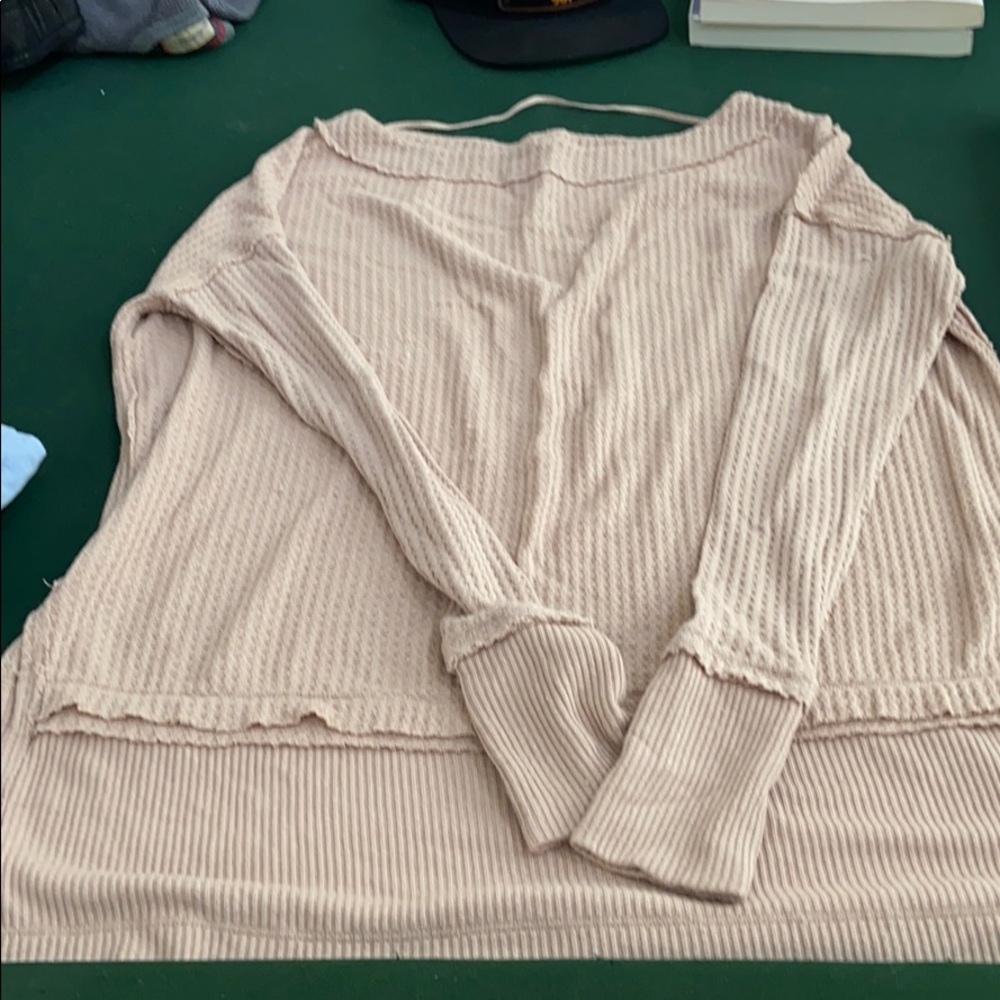 Free People/we the free waffle knit